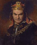 Friedrich von Amerling Bogumil Dawison as Richard III oil painting on canvas